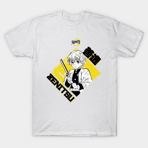 DEMON SLAYER: ZENITSU YELLOW T-Shirt by FunGangStore